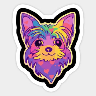 Yorkshire Terrier Rainbow Dog Lover Yorkie Sticker